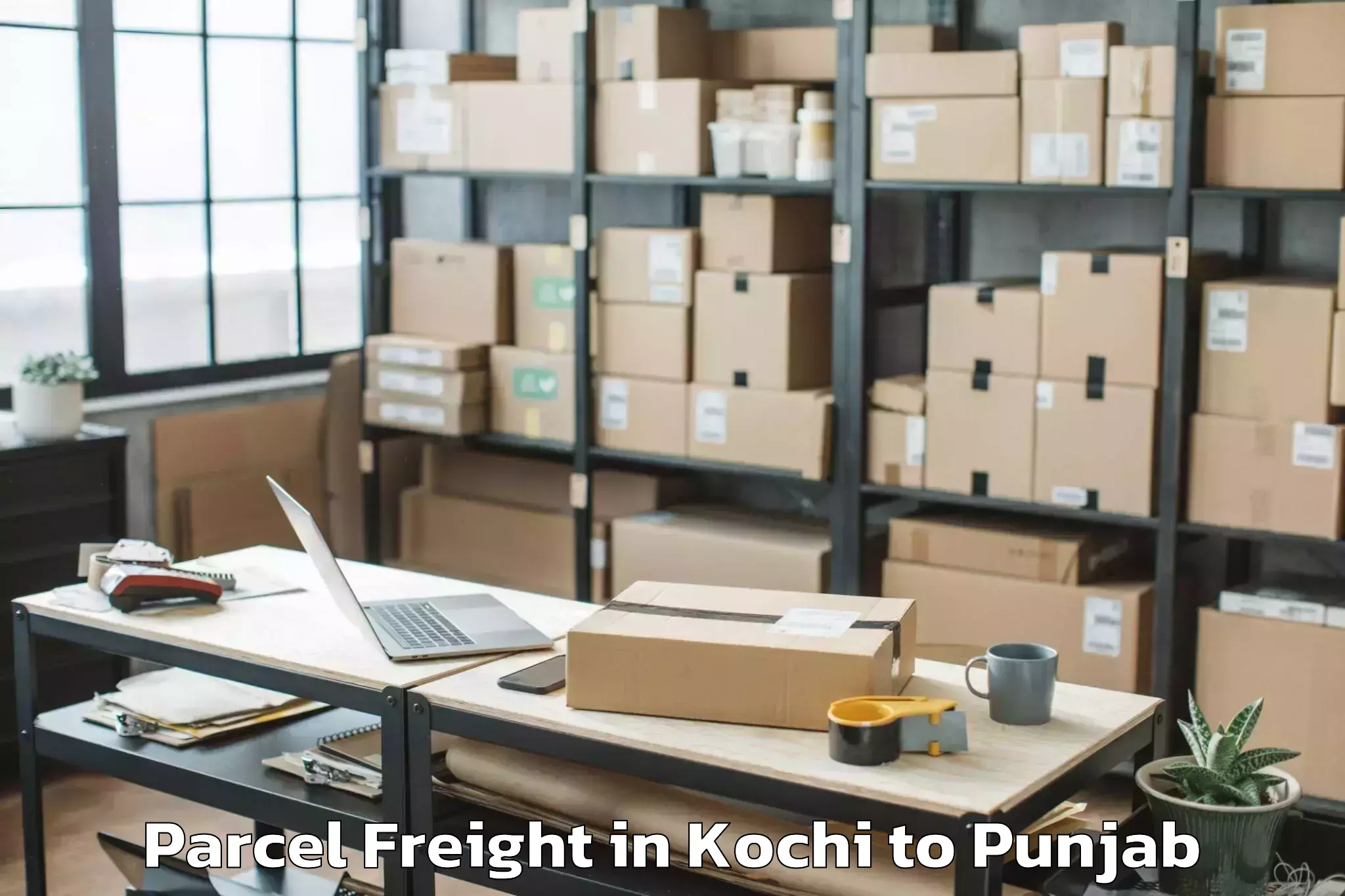 Book Your Kochi to Faridkot Parcel Freight Today